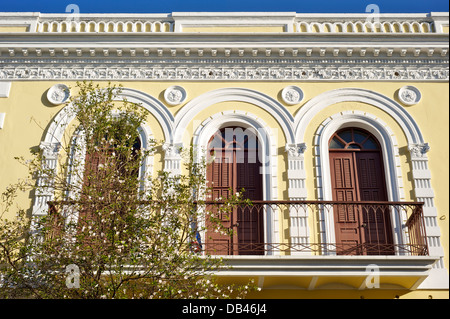 Detail of historic building, Ponce, Puerto Rico Stock Photo
