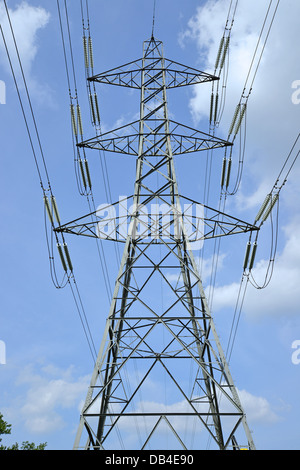 Electricity pylon, Moor Lane, Chessington, Royal Borough of Kingston upon Thames, Greater London, England, United Kingdom Stock Photo