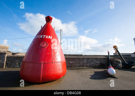 A sea buoy on display at Hook lighthouse located at Hook head is one of the oldest lighthouses in the world in Count Wexford Stock Photo