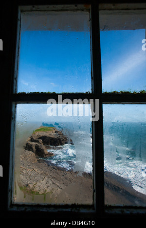 A view from the inside of Hook lighthouse located at Hook head is one of the oldest lighthouses in the world in Count Wexford Stock Photo