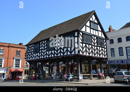 17th century Market House, Market Place, High Street, Ledbury, Herefordshire, England, United Kingdom Stock Photo