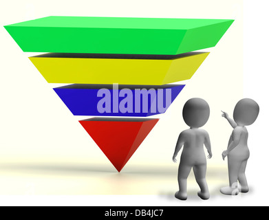 Pyramid With Up Arrows And Copyspace Showing Growth Or Progress Stock Photo