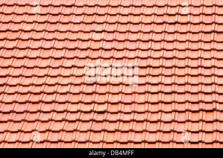 Ceramic roof tiles, exterior view Stock Photo