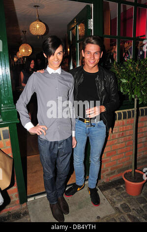 Harry Derbridge and Joey Essex, at Minnies Boutique launch party Essex. England - 21.04.11 Stock Photo