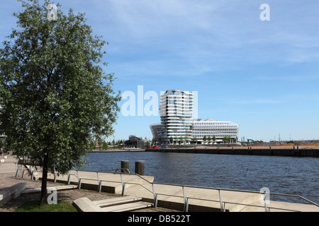 The Unilever headquarters in the HafenCity district of Hamburg, Germany. Stock Photo