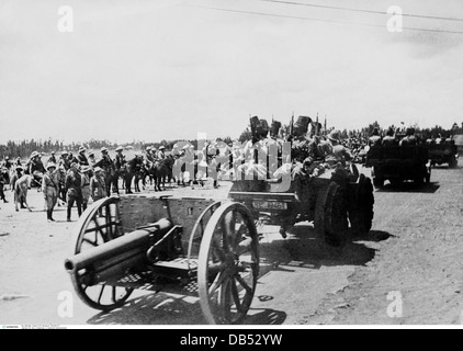 Second Italo-Ethiopian War. Ethiopian Soldiers In Captured Italian ...