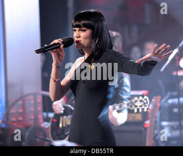 Jessie J aka Jessica Cornish performs on MuchMusic's New.Music.Live show promoting her latest release album 'Who You Are'. Toronto, Canada - 25.04.11 Stock Photo