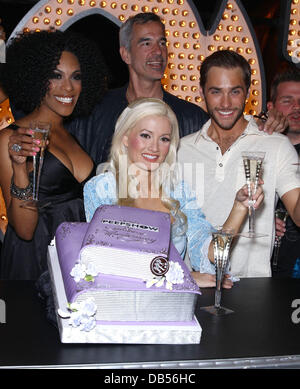 Cheaza, Holly Madison, Josh Strickland, Jerry Mitchel  Holly Madison and the cast of Peepshow celebrate two remarkable years at Planet Hollywood Resort and Casino Las Vegas, Nevada - 25.04.11 Stock Photo