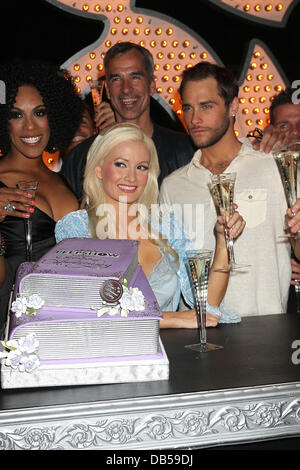 Holly Madison, Josh Strickland, Cheaza, Jerry Mitchell and the cast of Peepshow celebrate two remarkable years at Planet Hollywood Resort and Casino. Las Vegas, Nevada - 25.04.11 Stock Photo
