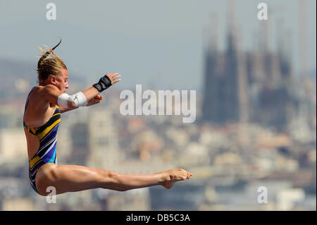 Laura Marino of France during the Women's 10m Platform Preliminary at