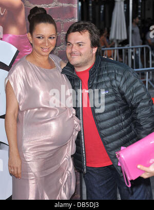 Maya Rudolph and Jack Black The Premiere of 'Bridesmaids' held at Mann Village Theatre - Arrivals Los Angeles, California - 28.04.11 Stock Photo