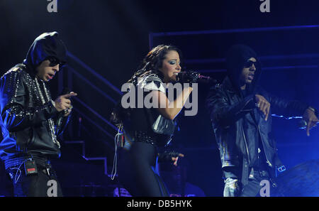 Tulisa Contostavlos N-Dubz Performing At The O2 Academy Liverpool Stock ...