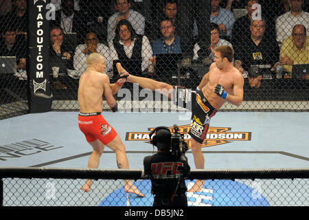 Georges St-Pierre vs Jake Shields  UFC 129 - Welterweight Title Bout held at Rogers Centre Toronto, Canada - 30.04.11 Stock Photo