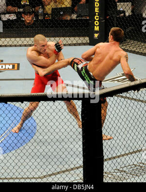 Georges St-Pierre vs Jake Shields  UFC 129 - Welterweight Title Bout held at Rogers Centre Toronto, Canada - 30.04.11 Stock Photo