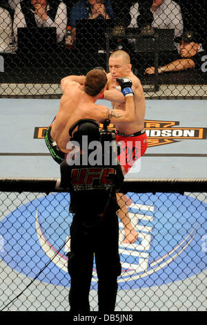 Georges St-Pierre vs Jake Shields  UFC 129 - Welterweight Title Bout held at Rogers Centre Toronto, Canada - 30.04.11 Stock Photo