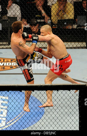 Georges St-Pierre vs Jake Shields  UFC 129 - Welterweight Title Bout held at Rogers Centre Toronto, Canada - 30.04.11 Stock Photo