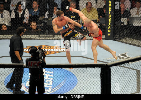 Georges St-Pierre vs Jake Shields  UFC 129 - Welterweight Title Bout held at Rogers Centre Toronto, Canada - 30.04.11 Stock Photo