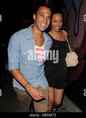 Marvin Humes of boyband 'JLS' and girlfriend Rochelle Wiseman aka Stock Photo: 58518031 - Alamy