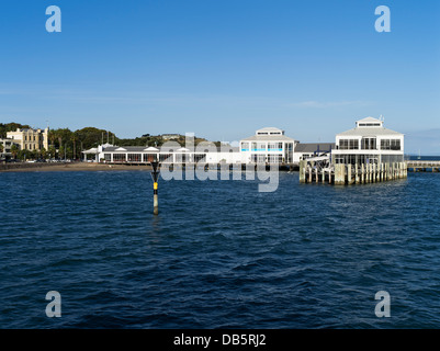 dh Auckland Harbour DEVONPORT NEW ZEALAND Devonport ferry pier Waitemata harbour Stock Photo