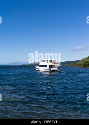 dh Lake Taupo TAUPO NEW ZEALAND Cruise Cat catamaran tourist trips Lake Taupo cruising trip Stock Photo