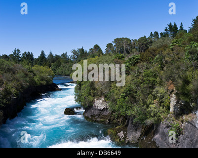 dh Huka Falls TAUPO NEW ZEALAND Waikato River waterfalls water rapids Stock Photo