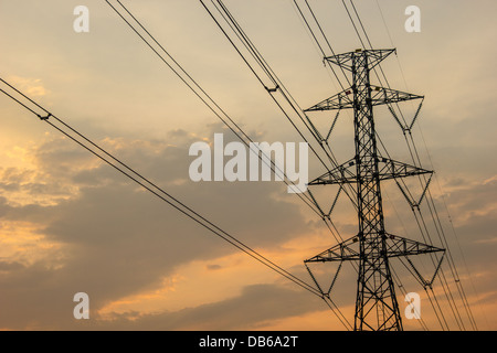 The High voltage pole. Stock Photo