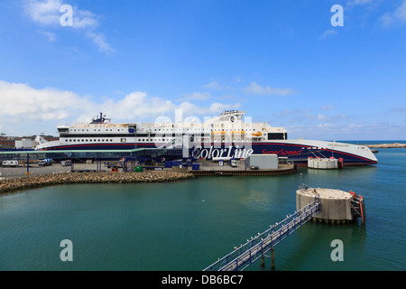 The Color Line ferry terminal at Hirtshals Stock Photo - Alamy