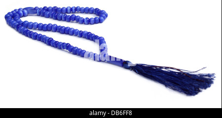 Rosary over white background Stock Photo