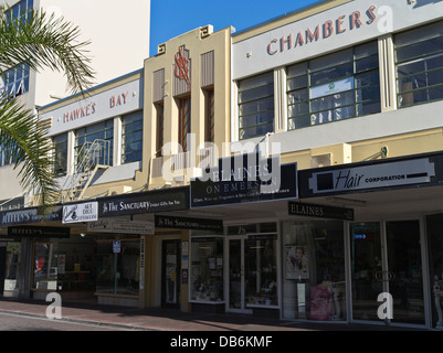 dh Emerson Street NAPIER NEW ZEALAND Art Deco style Hawkes Bay HB Chambers building Stock Photo