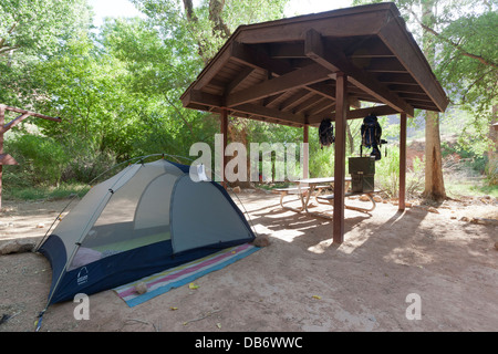 Indian Garden campground, Bright Angel trail, South Rim, Grand Canyon National Park, Arizona. Stock Photo