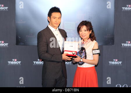 Huang Xiaoming attended activity as ambassador of Tissot in Hong