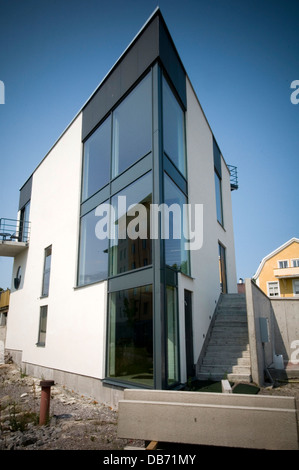 modern sweden swedish house houses home homes contemporary architecture stunning house grand designs design sharp point pointed Stock Photo