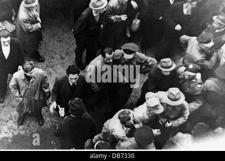 post war period, politics, Germany, demonstration against economic policy, Stuttgart, 28.10.1948, Additional-Rights-Clearences-Not Available Stock Photo