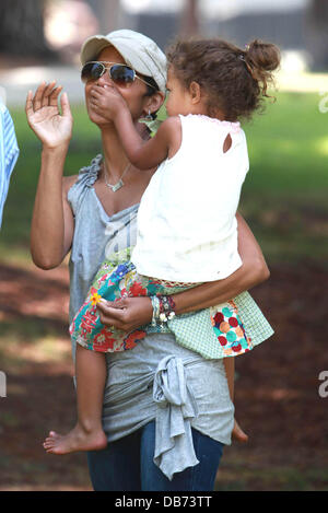 Halle Berry spends the afternoon with her daughter Nahla Ariela Aubry