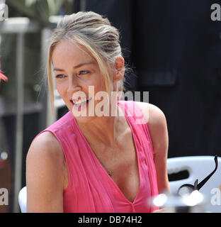 Sharon Stone  Singer Jane Morgan receives a star on the Hollywood Walk of Fame held on Hollywood Blvd  Hollywood, California - 06.05.11 Stock Photo