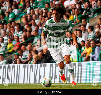 Celtic Park, Glasgow, Scotland. 23rd July, 2013. UEFA Champions League qualification, second leg. Celtic FC versus Cliftonville. Georgios Samaras during the game Credit:  Action Plus Sports/Alamy Live News Stock Photo