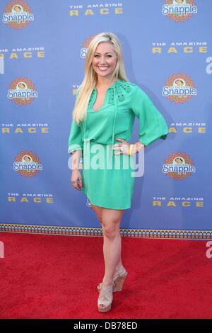 Mallory Ervin arrives at The Amazing Race: 10 Year Anniversary Party at Loews Miami Beach - Miami, Florida - 07.05.11 Stock Photo