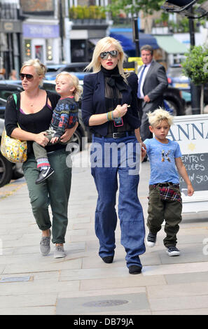 Gwen Stefani with her son Kingston out and about in Camden with her ...