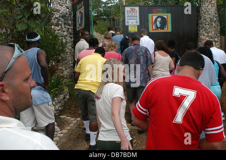 The Bob Marley Tour to Nine Mile village in the mountains of St Ann, Jamaica the birth place and final resting place Stock Photo