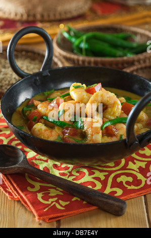 Goan Prawn Caldinho. Shrimp curry Goa Stock Photo