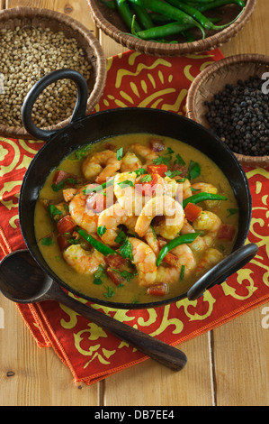 Goan Prawn Caldinho. Shrimp curry Goa Stock Photo