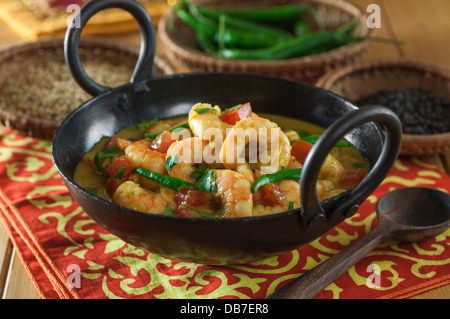 Goan Prawn Caldinho. Shrimp curry Goa Stock Photo