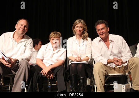Robert Watzke, Zane Amundsen, Helen Slater and David Humphrey 'The Road To Freedom' live audience stage reading at The LACC Camino Theatre Los Angeles, California - 15.05.11 Stock Photo