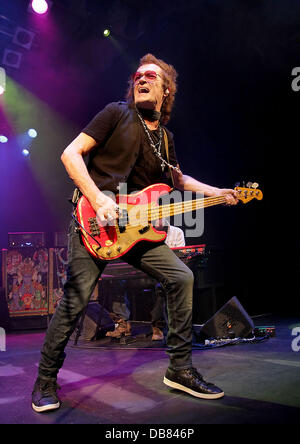 Former Deep Purple bass player Glenn Hughes, now of Black Country Communion, performs on stage at Pacific Road Arts Centre. Birkenhead, England - 17.05.11 Stock Photo