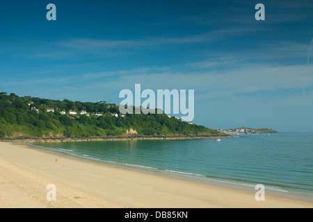 St Ives and St Ives Bay from Carbis Bay Stock Photo