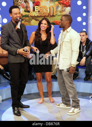 Terrence J, Rocsi and Kevin Hart 2011 BET Awards nominees announcement at BET Studios  New York City, USA - 17.05.11 Stock Photo