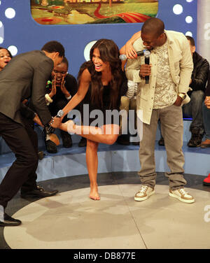 Terrence J, Rocsi and Kevin Hart 2011 BET Awards nominees announcement at BET Studios  New York City, USA - 17.05.11 Stock Photo