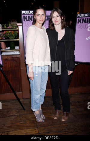 Amanda Peet and Emily Mortimer Opening night after party for the Public Theater Lab production of 'Knickerbocker' held at the Knickerbocker Bar and Grill  New York City, USA - 19.05.11 Stock Photo