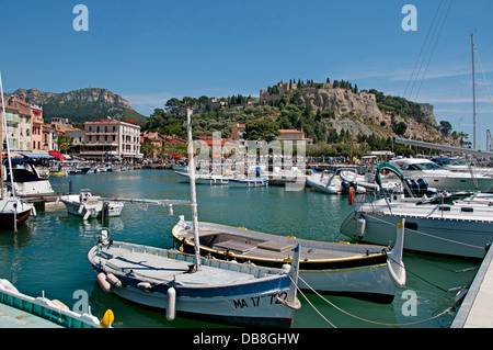 Cassis Old Vieux Port Harbour  Provence French Riviera Cote D'Azur France  Mediterranean Stock Photo