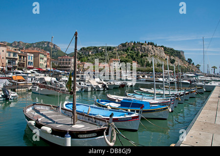 Cassis Old Vieux Port Harbour  Provence French Riviera Cote D'Azur France  Mediterranean Stock Photo